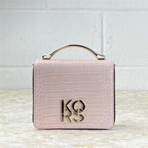 MICHAEL KORS 35T1GKSF5E KORS SMALL CROSSBODY BAG POWDER BLUSH LEATHER